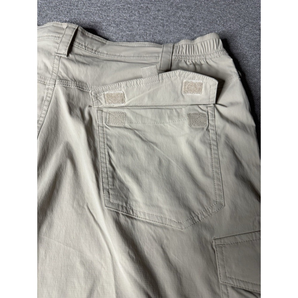 L.L.Bean Shorts Men's Large Khaki Hiking Utility Stretch Canvas Gorpcore Outdoor - Picture 8 of 12